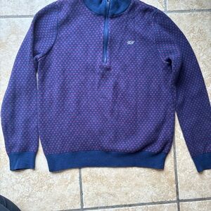 Vineyard Vines Kids' Blue and Pink Patterned Sweater